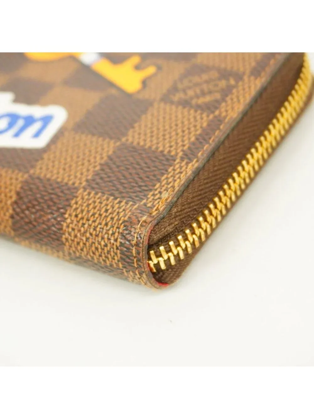Louis Vuitton Wallet Damier LV Stories Portefeuille Clemence Ebene Cerise